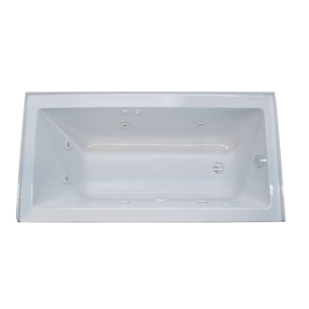Atlantis Whirlpools Soho 30 x 60 Front Skirted Whirlpool Tub with Right Drain in White 3060SHWR