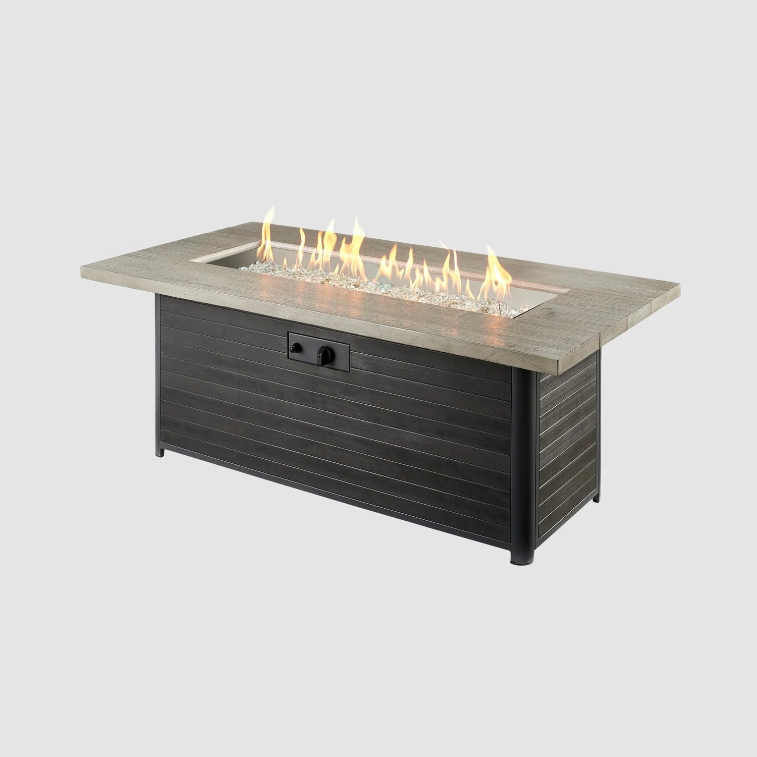 Outdoor Greatroom Cedar Ridge Linear Gas Fire Pit Table CR-1242-K
