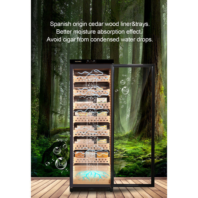 Raching MON3800 Cigar Climate Control Cabinet Cigar Humidor Cabinet With Ammonia Removal