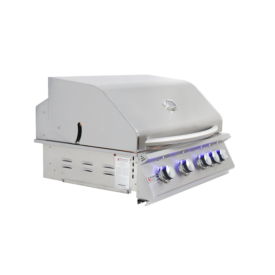 RCS Renaissance 32" Premier Built-In Grill w/ LED Lights - RJC32AL