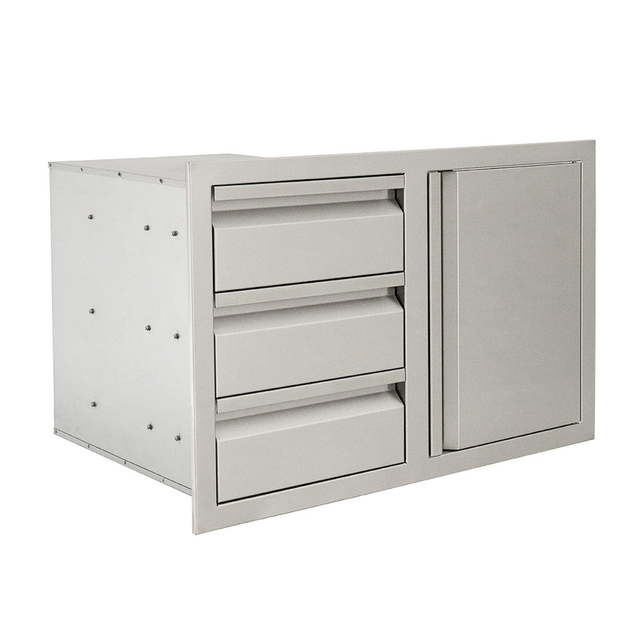 RCS Renaissance Triple Drawer with Single Door Combo - VDC2