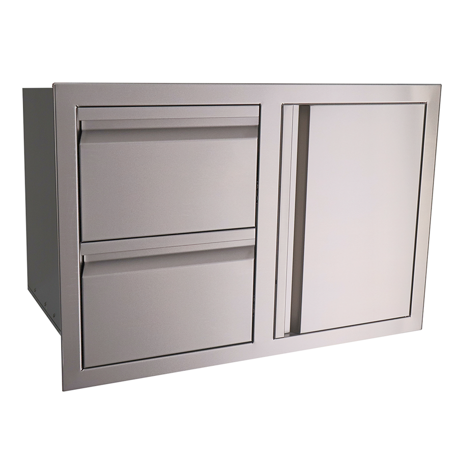 RCS Renaissance Double Drawers with Single Door Combo - VDC1