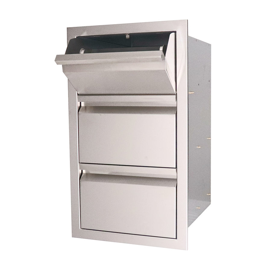 RCS Renaissance Double Drawers with Paper Towel Holder - VTHC1