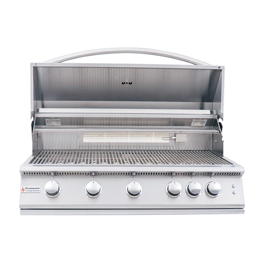 RCS Renaissance 40" Premier Built-In Grill w/ LED Lights - RJC40AL