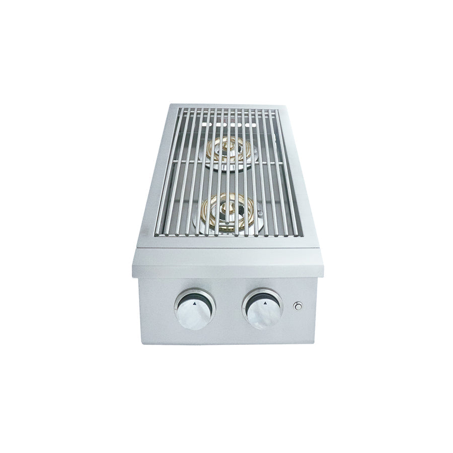 RCS Renaissance Premier Double Side Burner w/ LED Lights - RJCSSBL