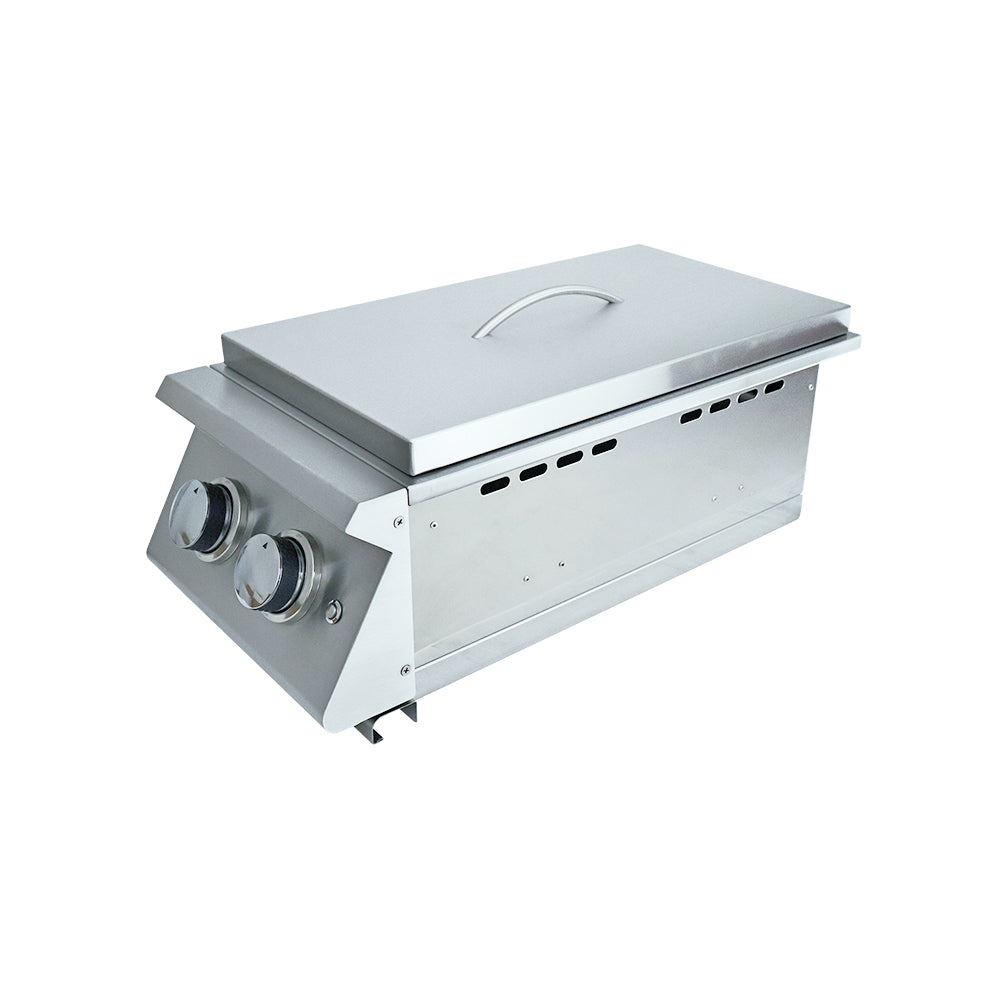 RCS Renaissance Premier Double Side Burner w/ LED Lights - RJCSSBL