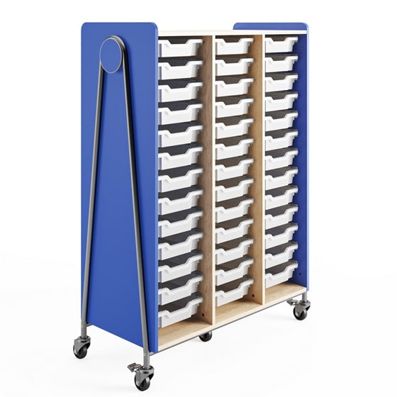 Safco Whiffle Triple Storage Cart - 60” 223988