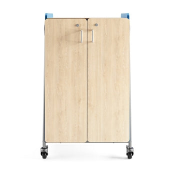 Safco Whiffle Double Combination Storage Cart - 48”H 223990