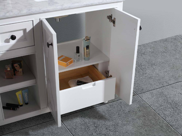Laviva Odyssey 59 in. W x 21.6 in. D x 33.3 in. H Bath Vanity Cabinet without Top in White