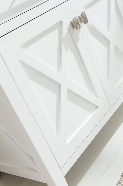 Laviva Wimbledon 59.06 in. W x 21.63 in. D x 33.88 in. H Bath Vanity Cabinet without Top in White