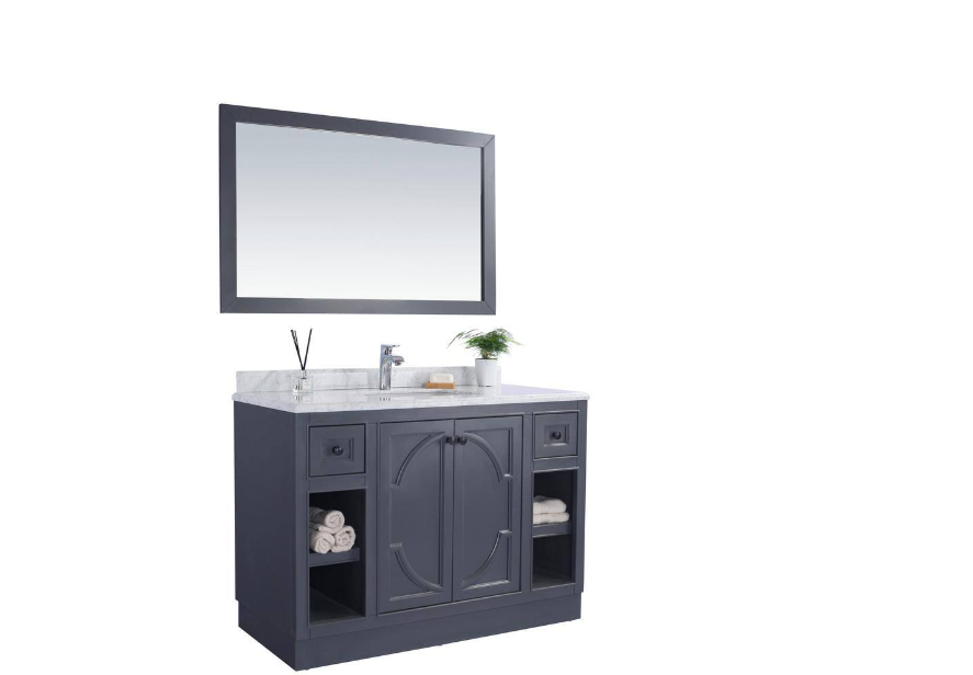 Laviva Odyssey 47 in. W x 21.6 in. D x 33.3 in. H Bath Vanity Cabinet without Top in Maple Grey
