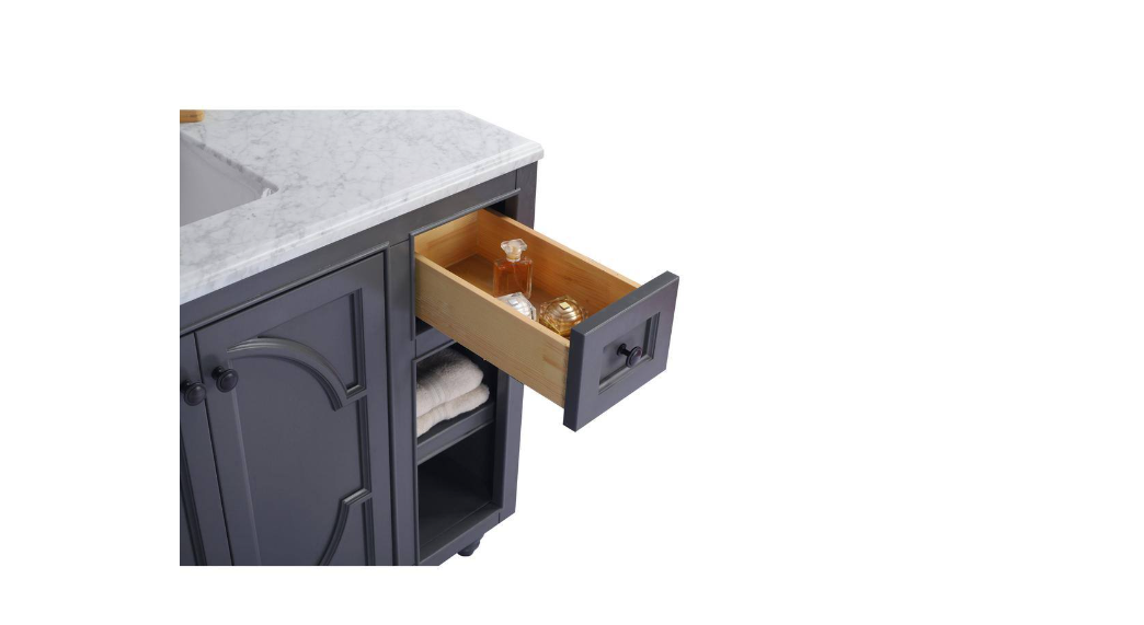 Laviva Odyssey 47 in. W x 21.6 in. D x 33.3 in. H Bath Vanity Cabinet without Top in Maple Grey