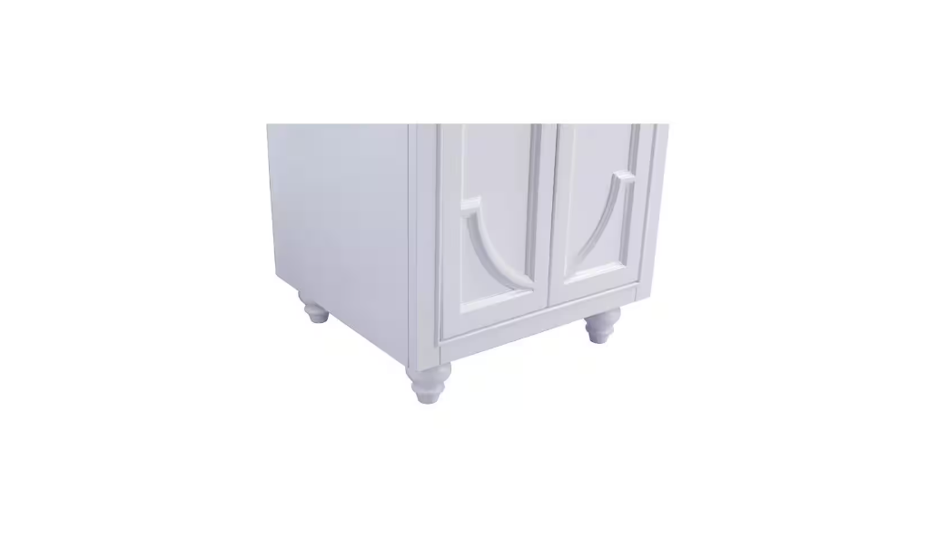 Laviva Odyssey 24 in. W x 22 in. D x 34.5 in. H Bathroom Vanity in White with White Quartz Top