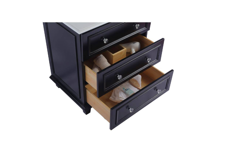 Laviva Luna 29.2 in. W x 21.6 in. D x 33.8 in. H Bath Vanity Cabinet without Top in Espresso