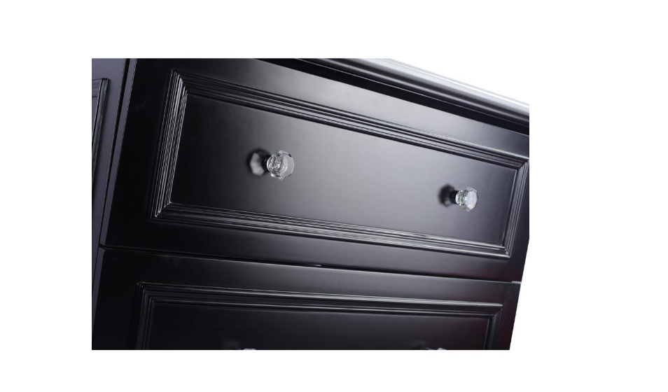 Laviva Luna 29.2 in. W x 21.6 in. D x 33.8 in. H Bath Vanity Cabinet without Top in Espresso