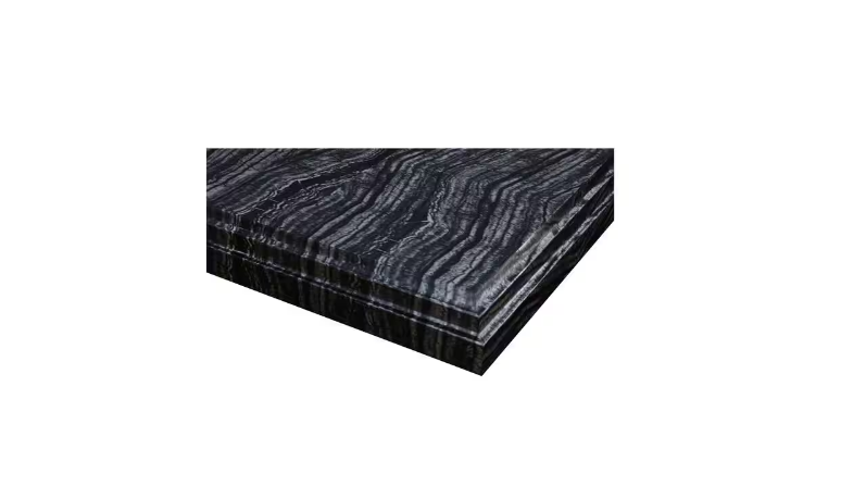 Laviva 48 in. W x 22 in. D Marble Vanity Top in Black Wood with White Rectangular Single Sink