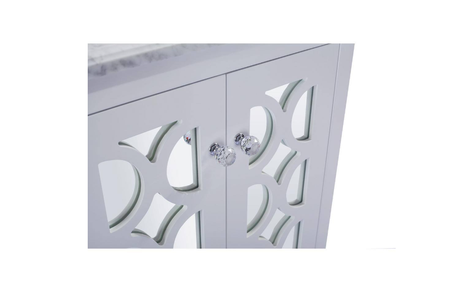 Laviva Mediterraneo 23.4 in. W x 21.7 in. D x 33.2 in. H Bath Vanity Cabinet without Top in White