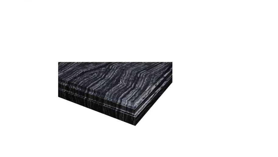 Laviva 36 in. W x 22 in. D Marble Vanity Top in Black Wood with White Rectangular Single Sink