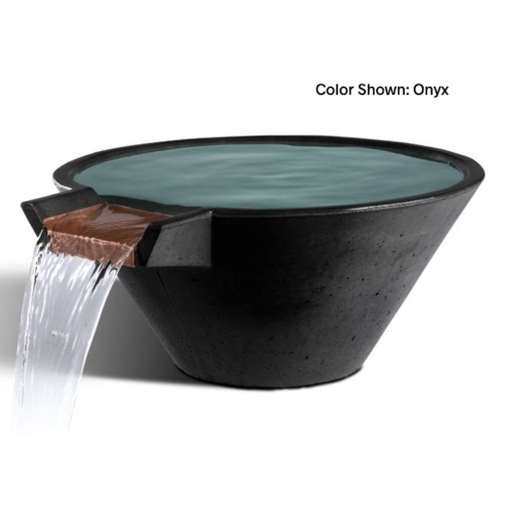 Slick Rock Concrete 34" Cascade Conical Water Bowl