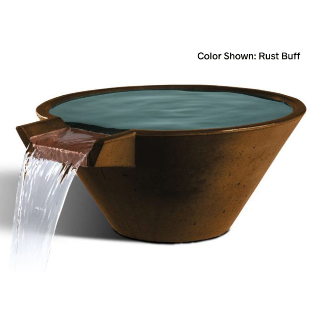 Slick Rock Concrete 22" Cascade Conical Water Bowl KCC22CNL