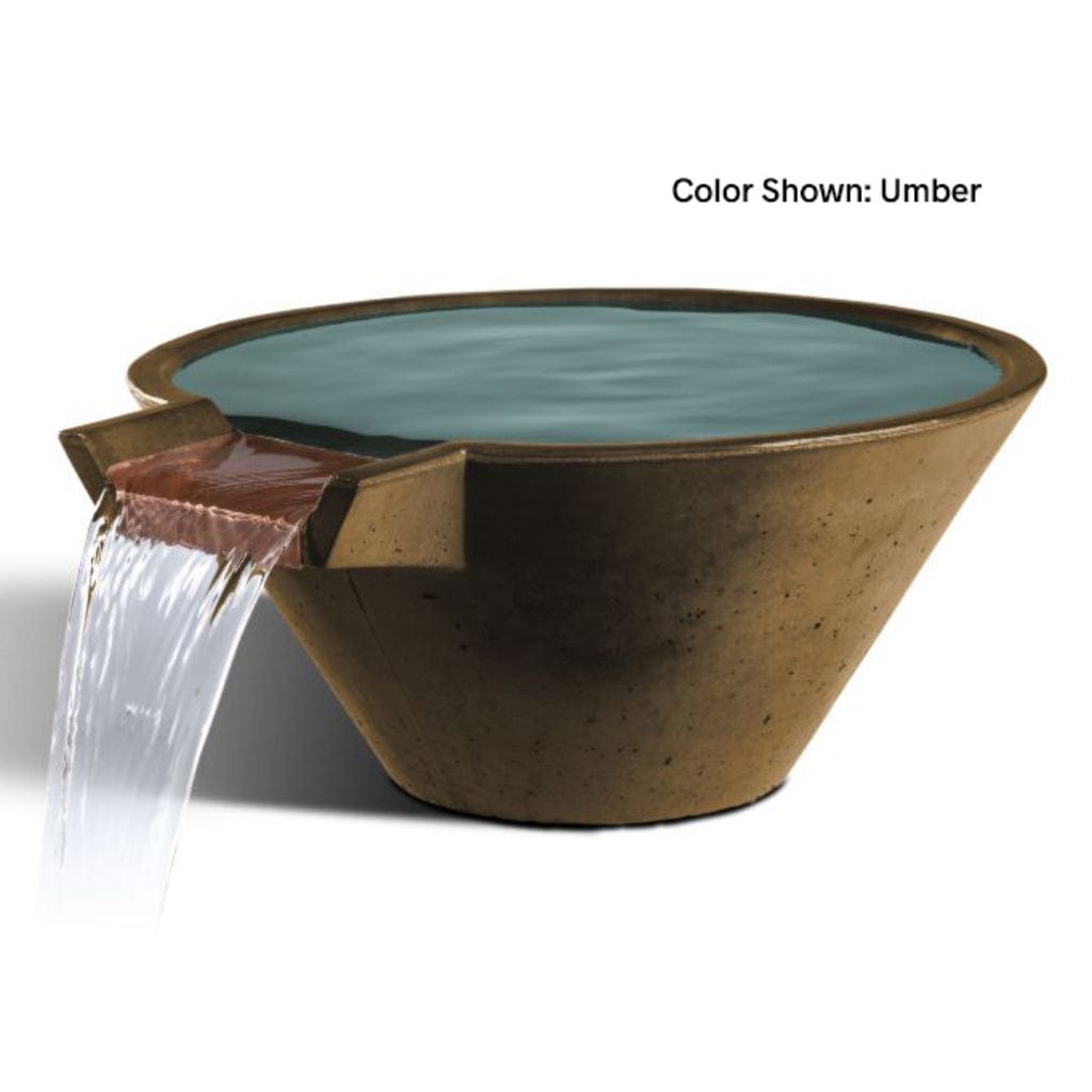 Slick Rock Concrete 22" Cascade Conical Water Bowl KCC22CNL