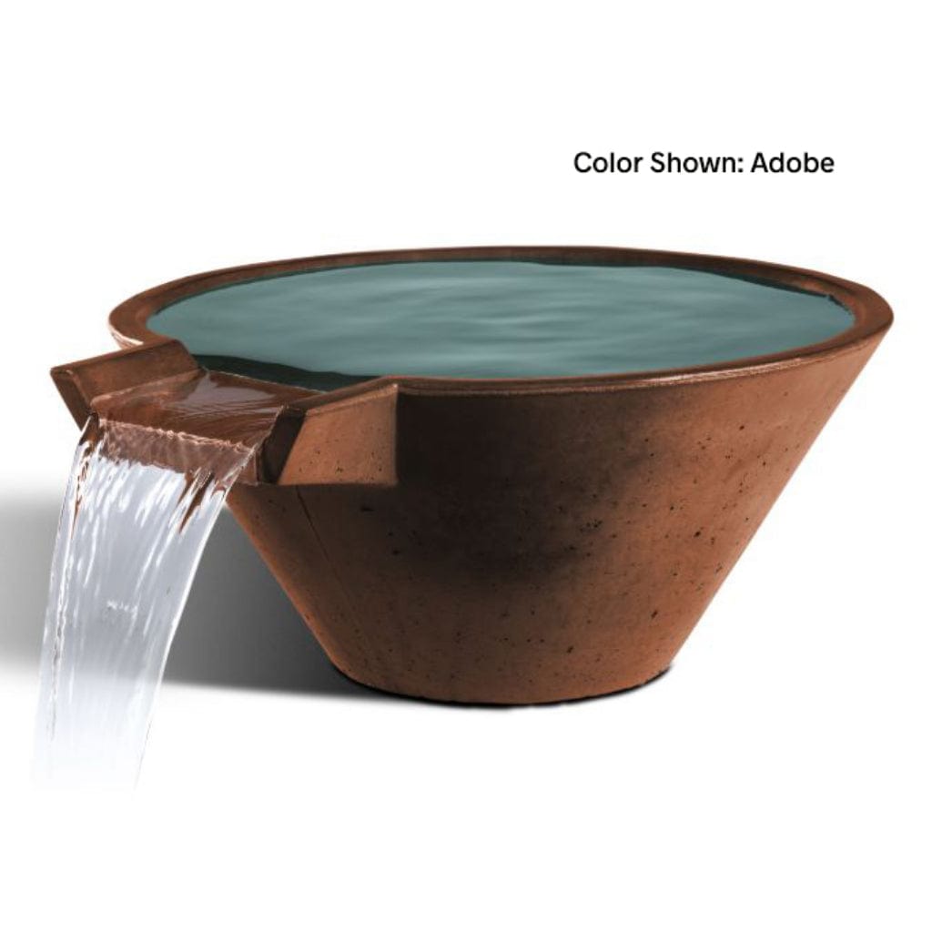 Slick Rock Concrete 29" Cascade Conical Water Bowl KCC29CNL