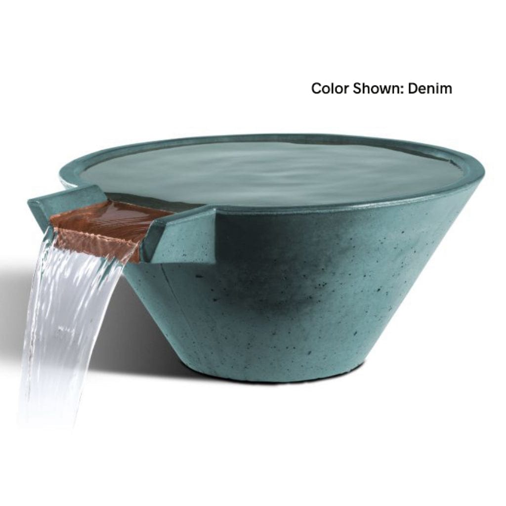 Slick Rock Concrete 29" Cascade Conical Water Bowl KCC29CNL