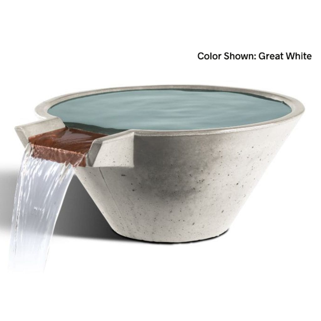 Slick Rock Concrete 22" Cascade Conical Water Bowl KCC22CNL