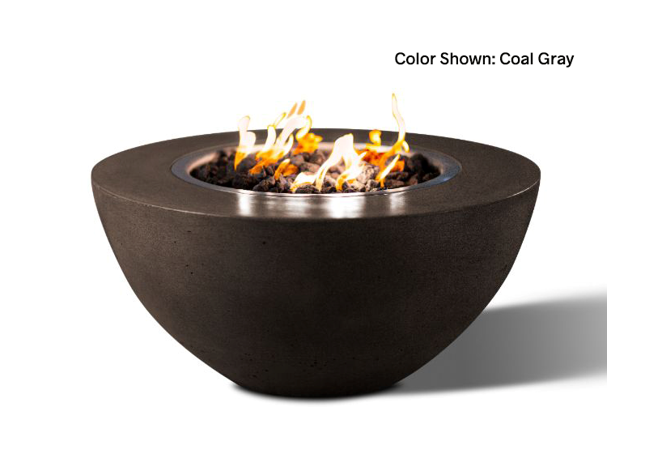 Slick Rock Concrete Oasis 34" Round Fire Bowl + Free Cover