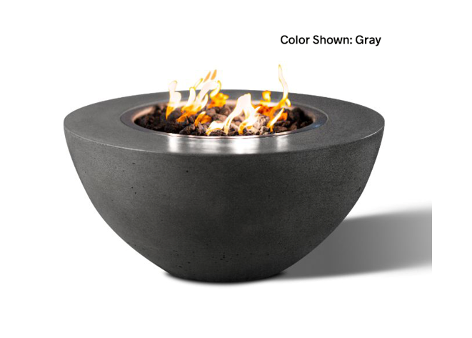 Slick Rock Concrete Oasis 34" Round Fire Bowl + Free Cover
