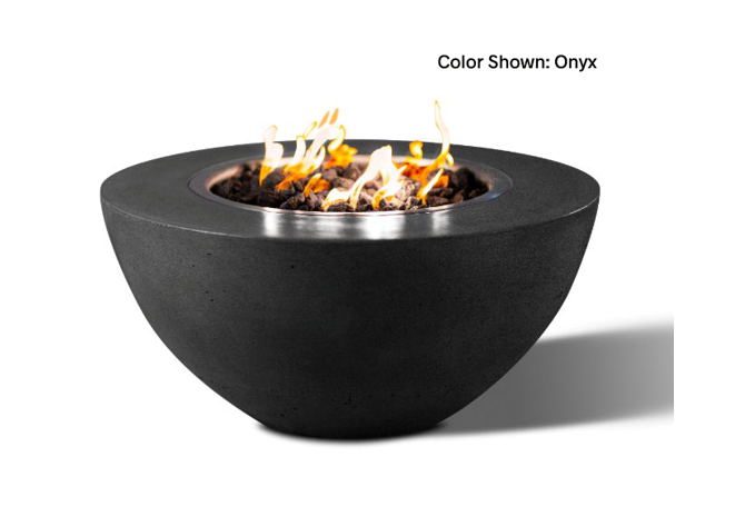 Slick Rock Concrete Oasis 34" Round Fire Bowl + Free Cover