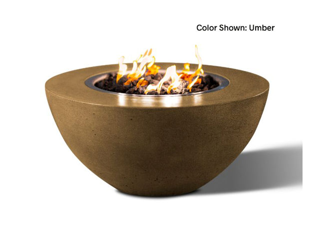 Slick Rock Concrete Oasis 34" Round Fire Bowl + Free Cover