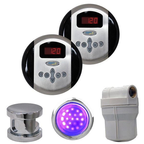 SteamSpa Royal Control Kit in Chrome RYPKCH2