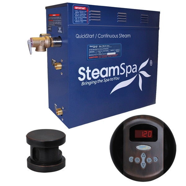 SteamSpa Oasis 4.5 KW QuickStart Bath Generator in Oil Rubbed Bronze OA450OB