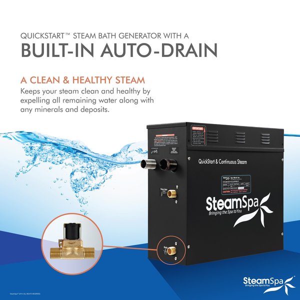 SteamSpa Wifi and Bluetooth 18kW Steam Bath Generator in Oil Rubbed Bronze BKT1800ORB-A