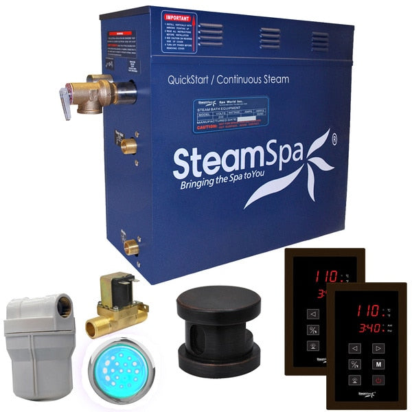 SteamSpa Royal 7.5 KW Bath Generator with Auto Drain-Oil Rubbed Bronze RYT750OB-A
