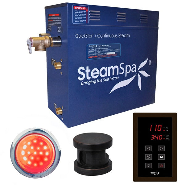 SteamSpa Indulgence 7.5 KW Bath Generator in Oil Rubbed Bronze INT750OB