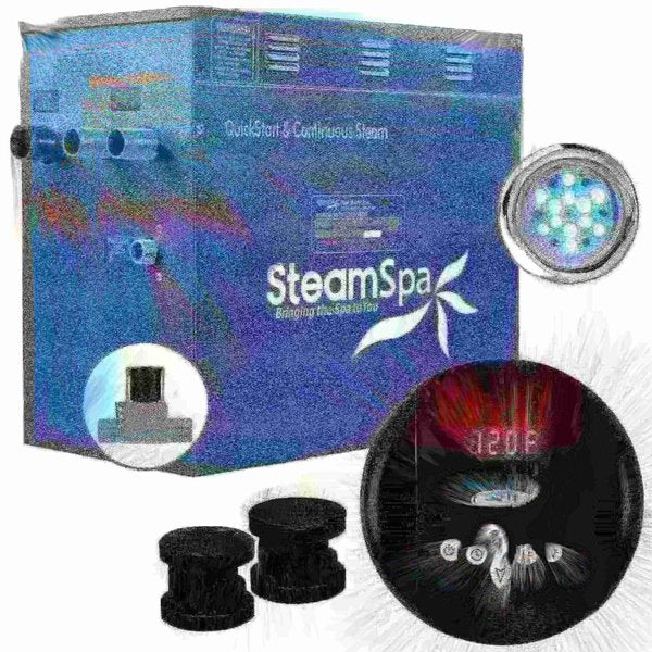 SteamSpa Indulgence 12 KW Bath Generator with Auto Drain - Matte Black IN1200MK-A