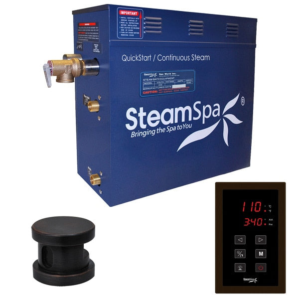 SteamSpa Oasis 4.5 KW QuickStart Bath Generator in Oil Rubbed Bronze OAT450OB