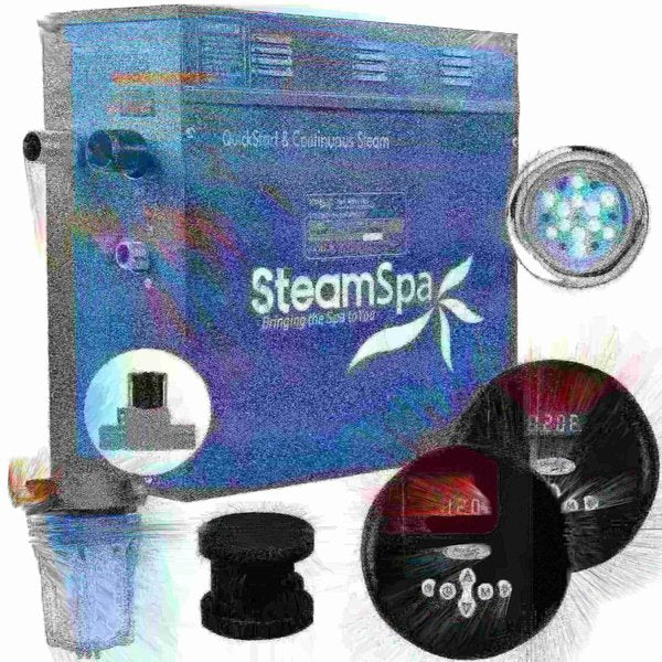 SteamSpa Royal 4.5 KW Bath Generator with Auto Drain in Matte Black RY450MK-A