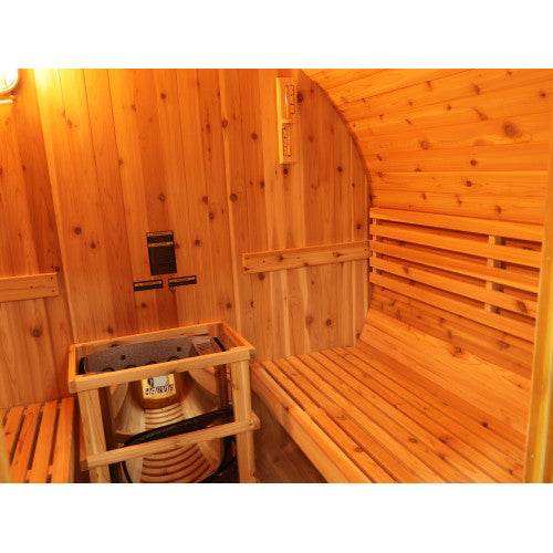 SunRay Oasis 2-4 Person Traditional Canopy Barrel Sauna 300SC