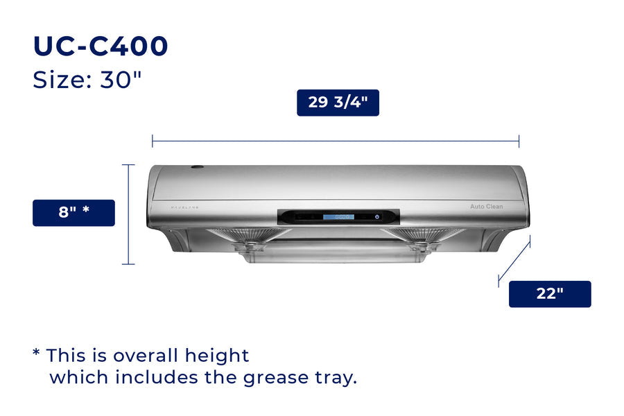 Hauslane UC-C400 Ducted Under Cabinet Range Hood