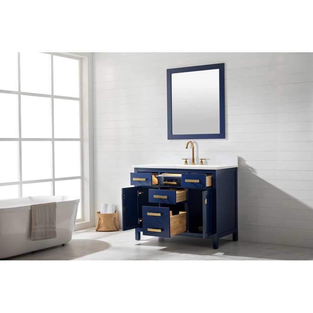 Design Element V01-42-BLU Valentino 42 Inch Single Vanity