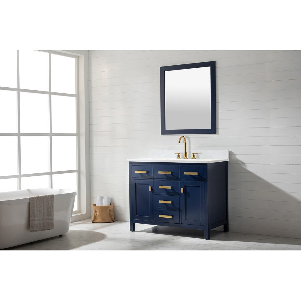 Design Element V01-42-BLU Valentino 42 Inch Single Vanity