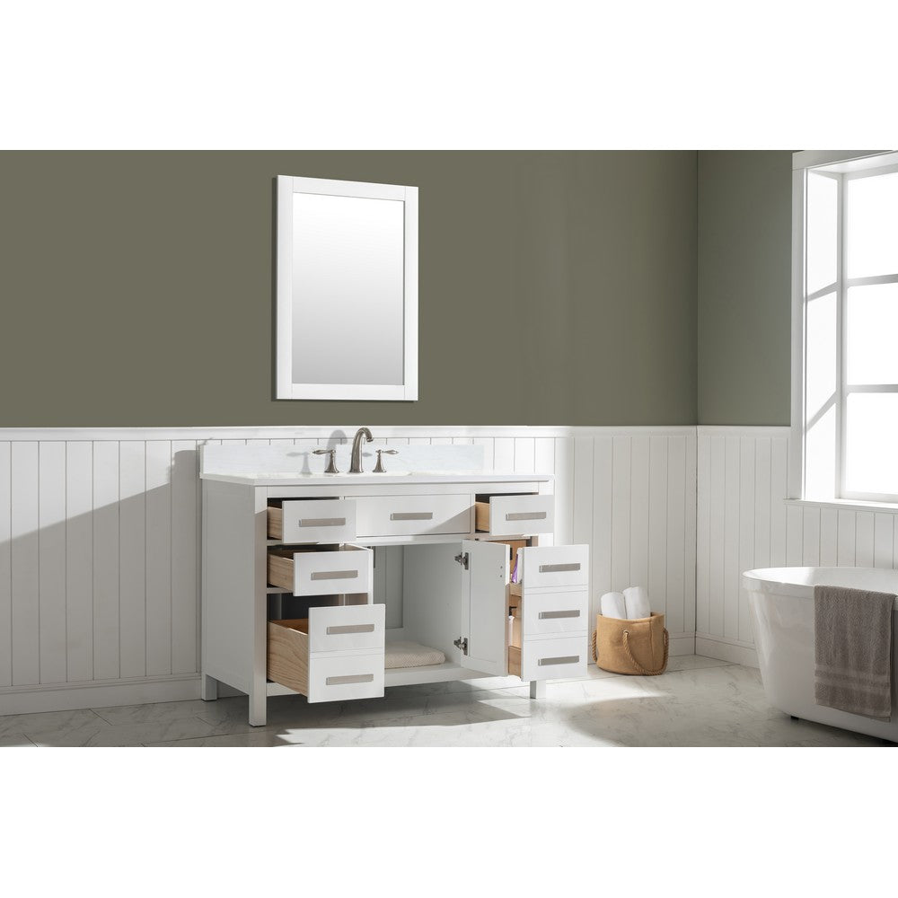 Design Element V01-48-WT Valentino 48 Inch Single Vanity