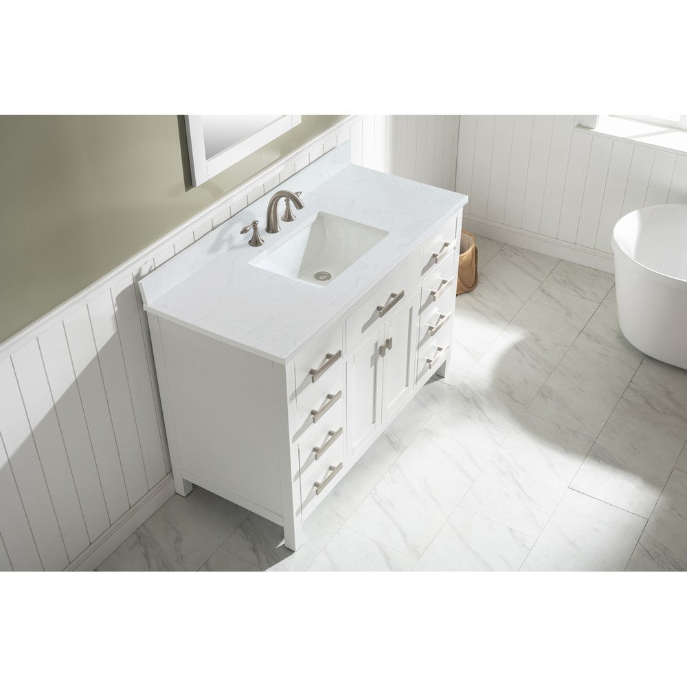 Design Element V01-48-WT Valentino 48 Inch Single Vanity