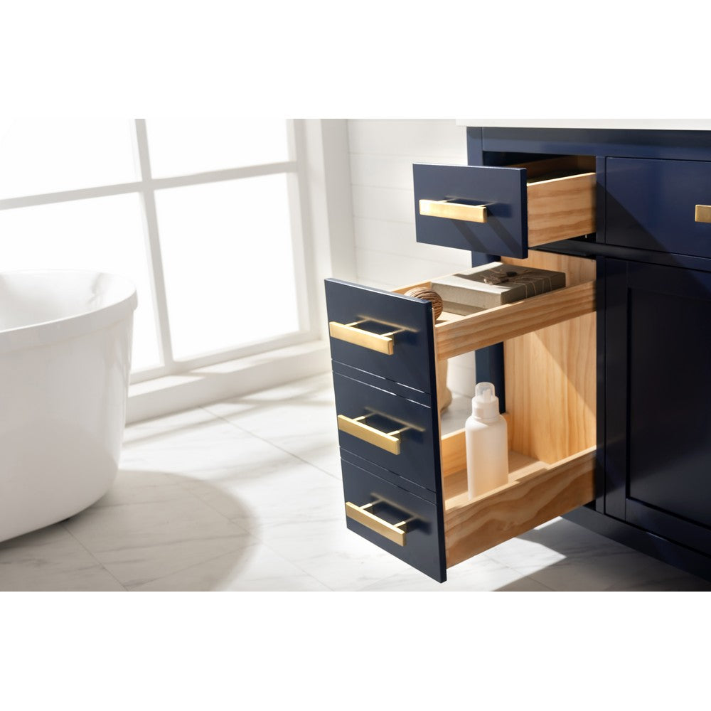 Design Element V01-84-BLU Valentino 84 Inch Double Sink Vanity