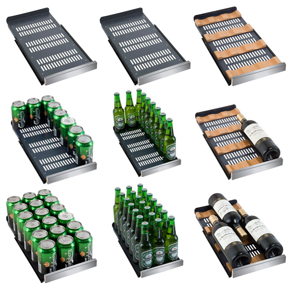 Allavino Reserva Series 24" Wide Two Door Stainless Steel Wine Refrigerator/Beverage Center VSBCW34FD-2S