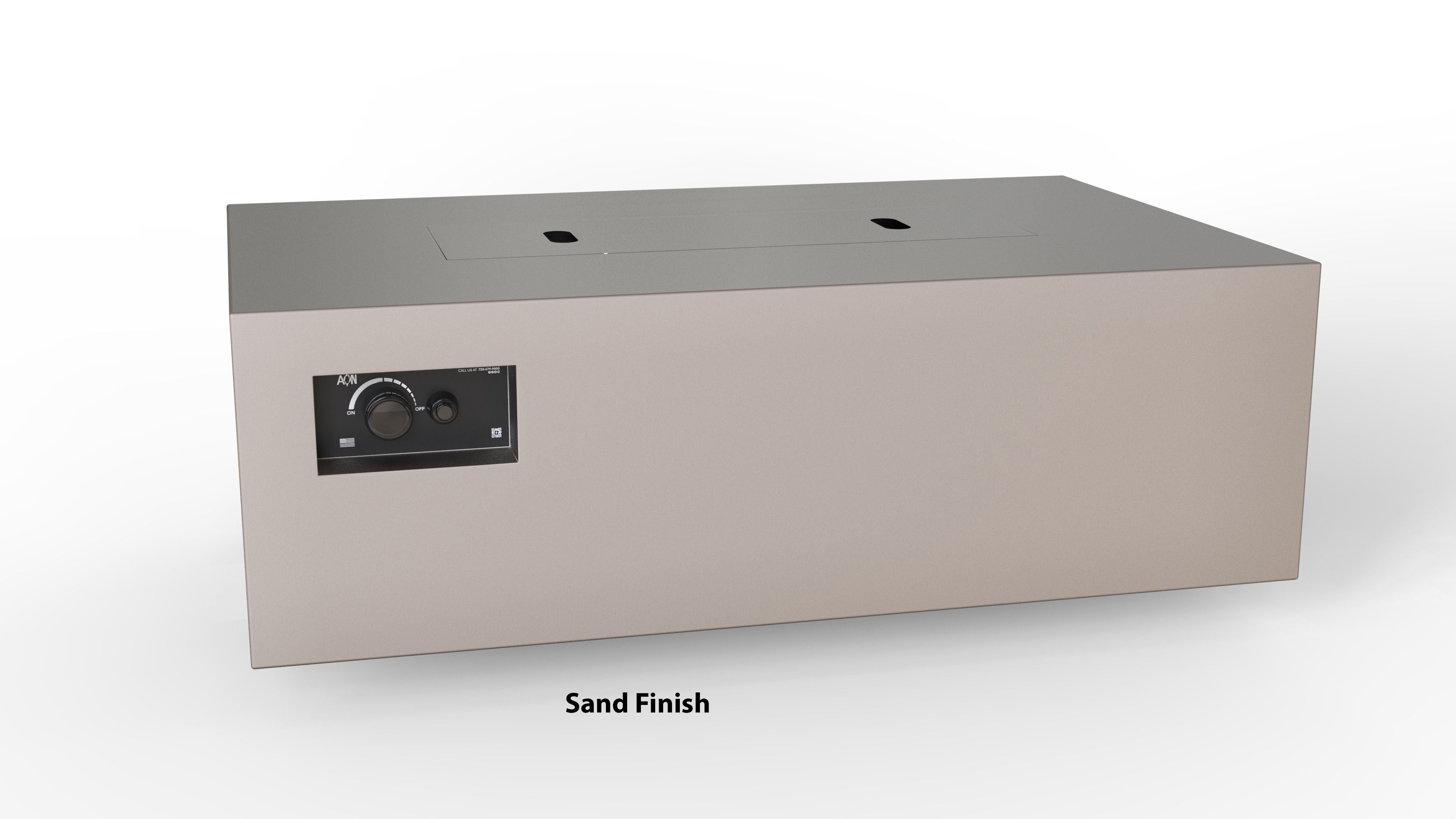 Warming Trends Aon Steel Rectangle Fire Pit (3 sizes) AON-R-48-NG-PBS