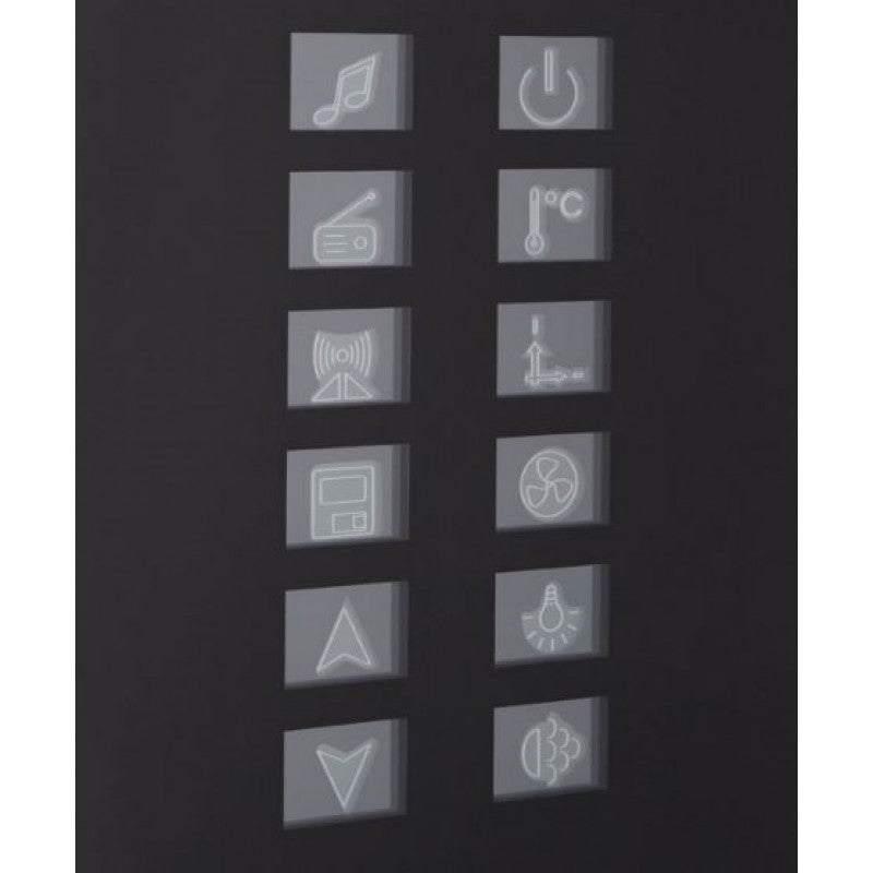 Athena (Discontinued) WS-141R Black Steam Shower